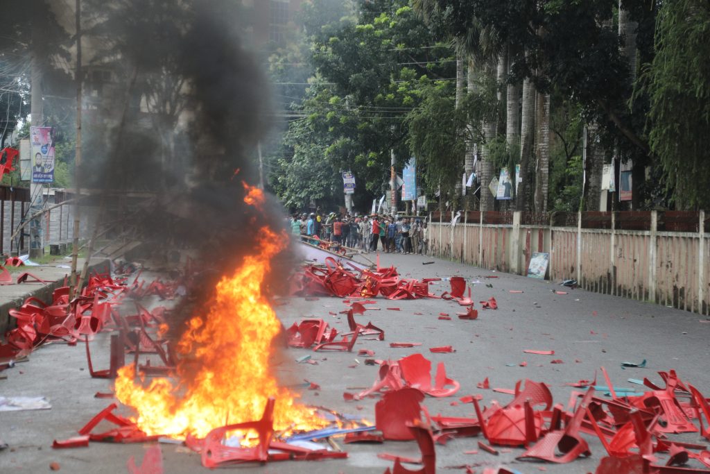 এনসিপির সভাস্থলে জয় বাংলা