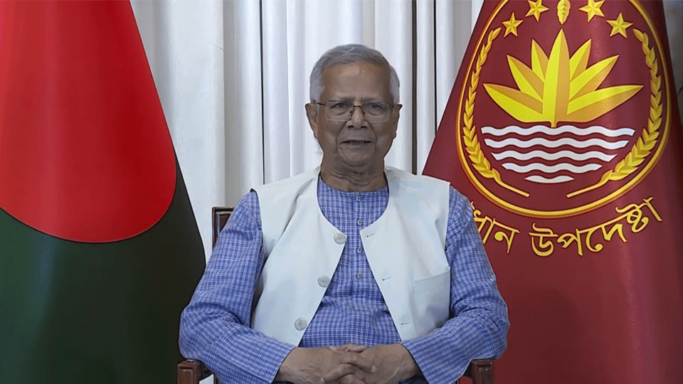 প্রধান উপদেষ্টা মুহাম্মদ ইউনূস। ছবি : প্রেস উইং