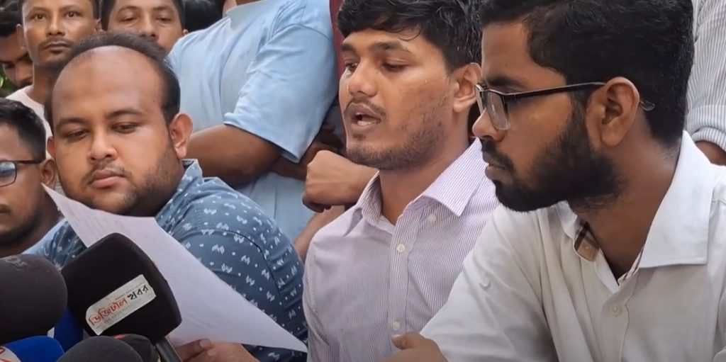 ‘আচরণবিধি লঙ্ঘনের’ অভিযোগ ছাত্রদলের আবিদুলের বিরুদ্ধে