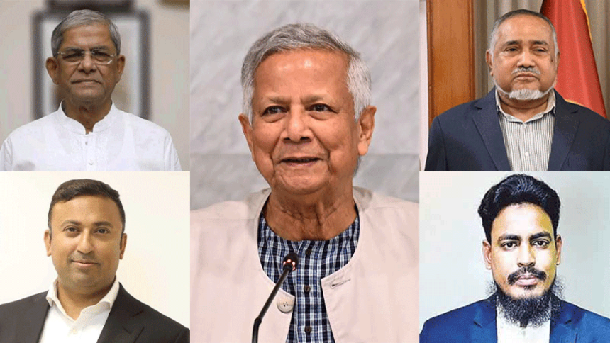 জাতিসংঘের সাধারণ পরিষদের সম্মেলনে প্রধান উপদেষ্টার সঙ্গে যাচ্ছেন এই চার রাজনীতিবিদ। ছবি: টাইমস
