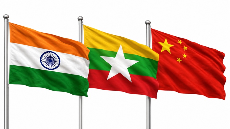 ভারত ও চীনের মাঝে মিয়ানমার: জান্তা প্রধানের কৌশলী চাল