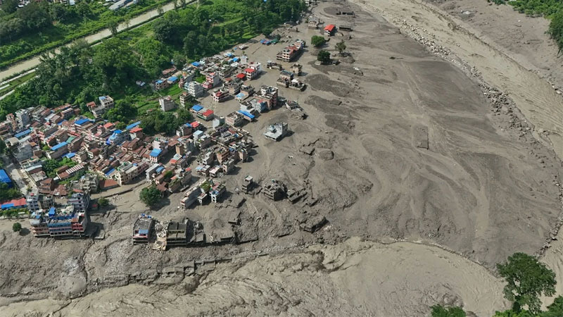 ছবিতে নেপালের বন্যা-ভূমিধস
