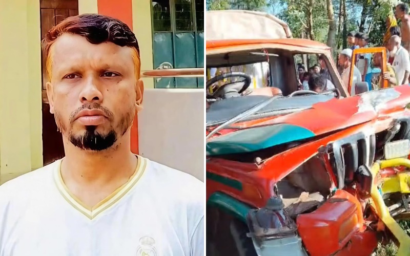 কক্সবাজারে পর্যটকবাহী জিপ খাদে পড়ে নিহত ১, আহত ১৩