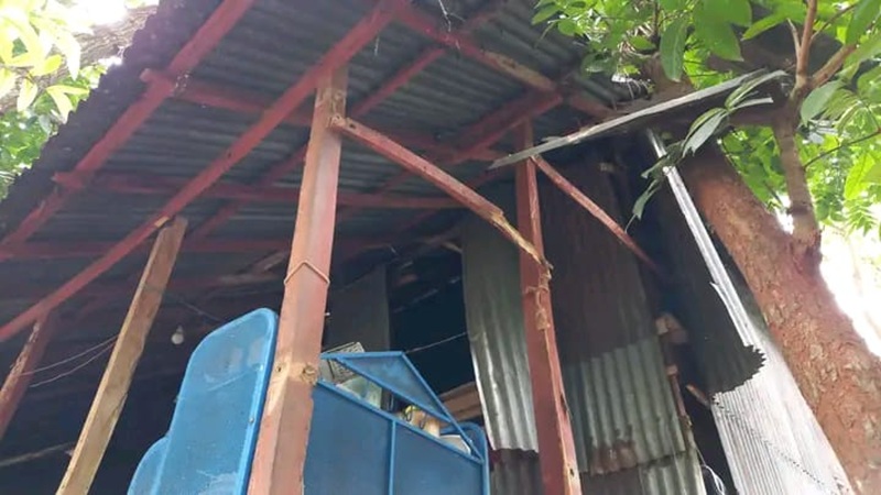 মাদারীপুরে পরিত্যক্ত ঘরের সামনে বোমা বিস্ফোরণ