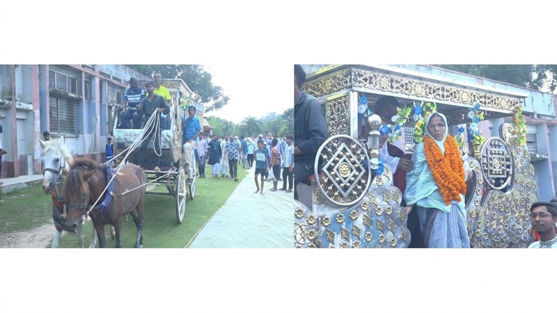 ঘোড়ার গাড়িতে স্কুল ‘আয়া’র অশ্রুসিক্ত বিদায়