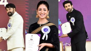 জাতীয় চলচ্চিত্র পুরস্কারে সেরা অভিনয়শিল্পী মামুট্টি, কার্তিক ও ইয়ামি