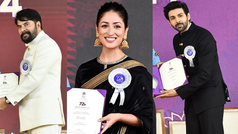 জাতীয় চলচ্চিত্র পুরস্কারে সেরা অভিনয়শিল্পী মামুট্টি, কার্তিক ও ইয়ামি