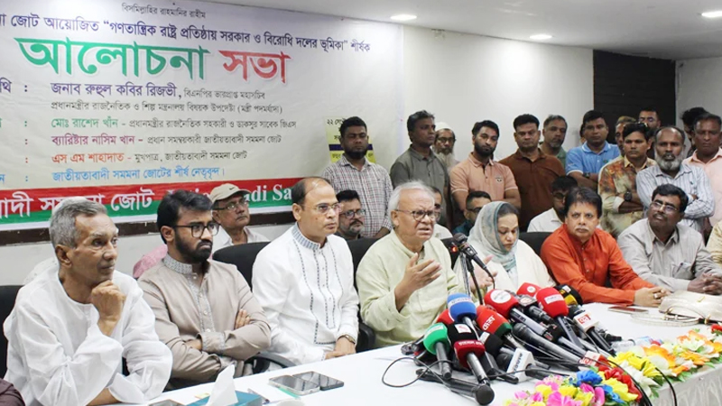 গণতান্ত্রিক পরিবেশে সরকারের সমালোচনার অধিকার সবার: রিজভী