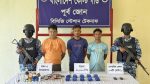 টেকনাফে ২০ হাজার পিস ইয়াবাসহ আটক ৩