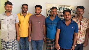 আন্তঃজেলা চোর চক্রের ৬ সদস্য গ্রেপ্তার