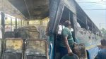 ডেমরায় জবির বাসে আগুন
