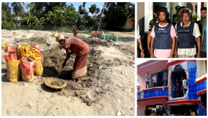 ধর্ষণে অভিযুক্তের বাড়ি গুঁড়িয়ে মাটি লুট, তৈরি হচ্ছে পুকুর