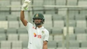 প্রথম দিনেই দাপটের ছাপ বাংলাদেশের, ৯৯ রানে অপরাজিত সাদমান
