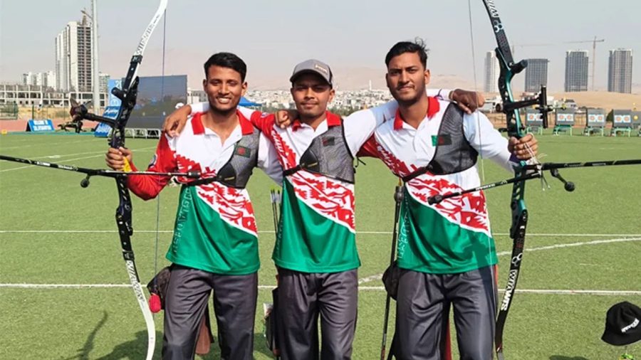 কাজাখস্তানকে হারিয়ে বাংলাদেশ রিকার্ভ পুরুষ দলের স্বর্ণ জয়