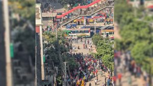 দেড় ঘণ্টা পর উত্তরার সড়ক ছাড়ল পোশাক শ্রমিকরা