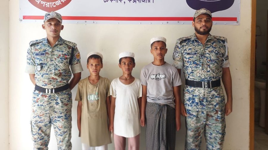 নিখোঁজের একদিন পর ৩ রোহিঙ্গা কিশোর উদ্ধার