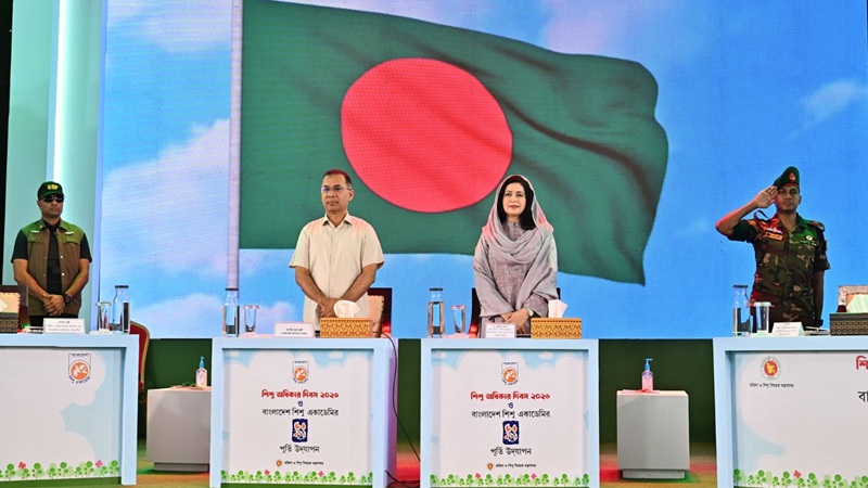শিশু অধিকার দিবসের অনুষ্ঠানে প্রধানমন্ত্রী